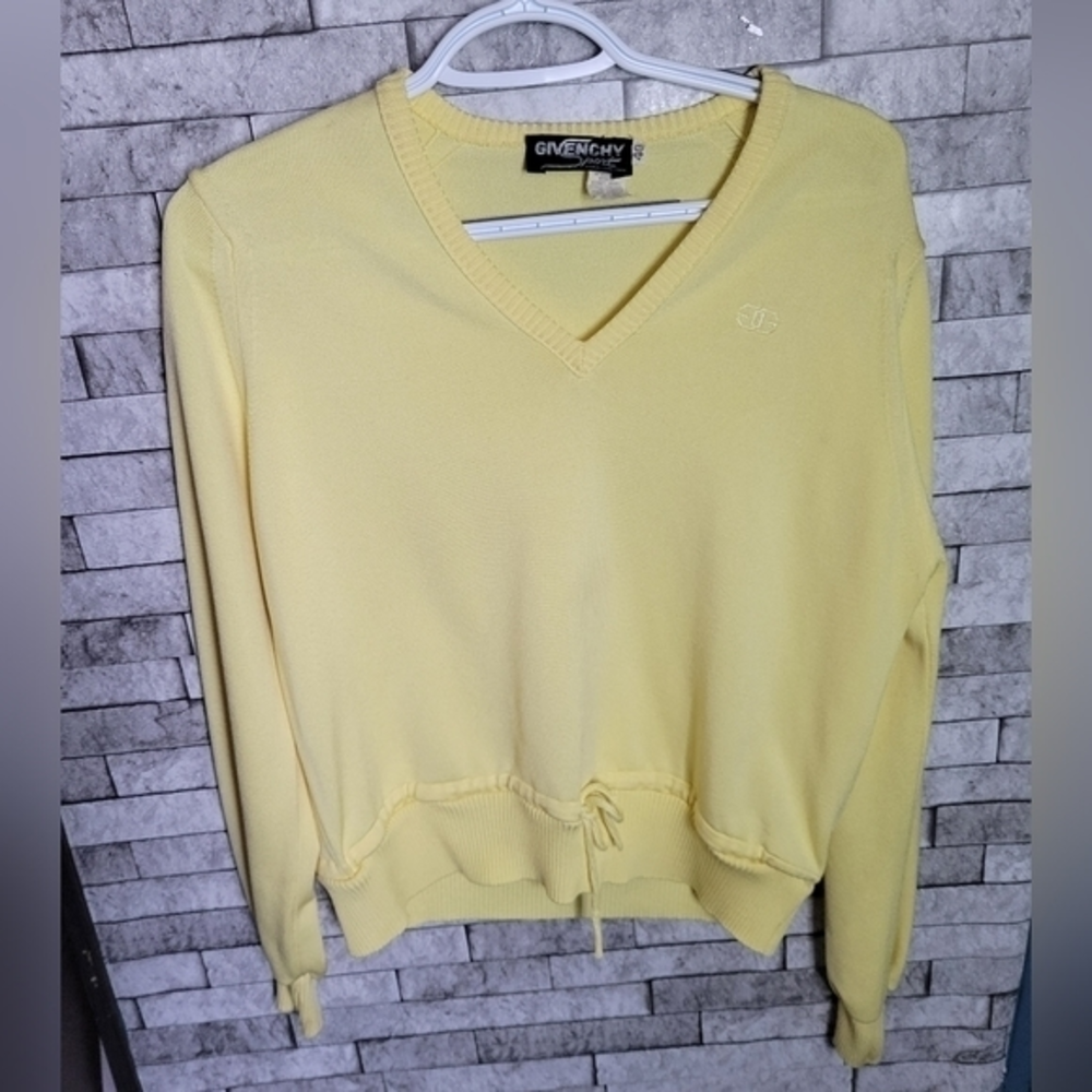 Givenchy Sport Paris Vintage‎ Yellow Sweater size 40